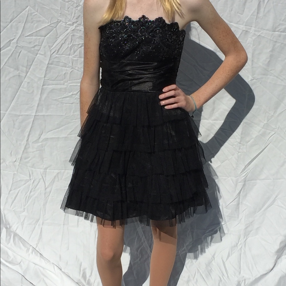 Masquerade Black Prom dress